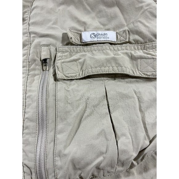 Guide Series Fishing Shirt Mens Large Vented Performance Button Up Brown Tan - Picture 6 of 10